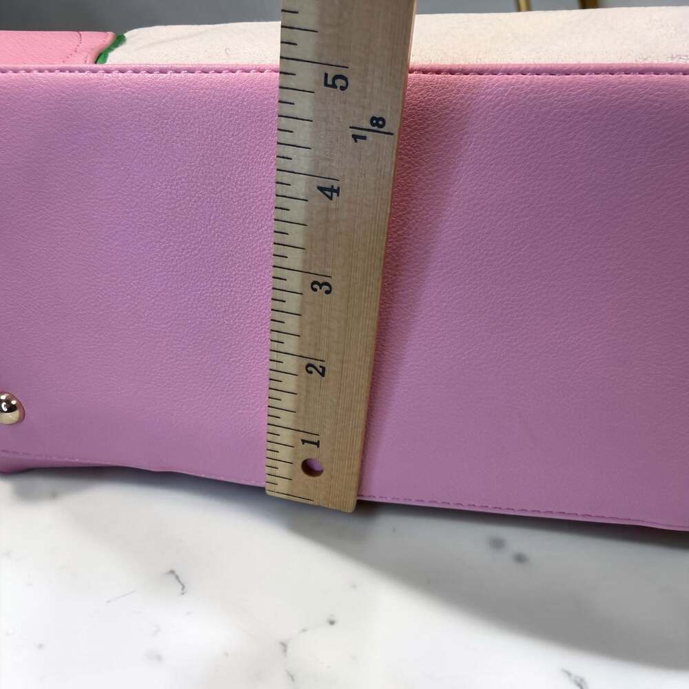 Juicy Couture Retro Strawberry Daydreamer Tote Bag in Pink with Green Bow - Picture 7 of 12